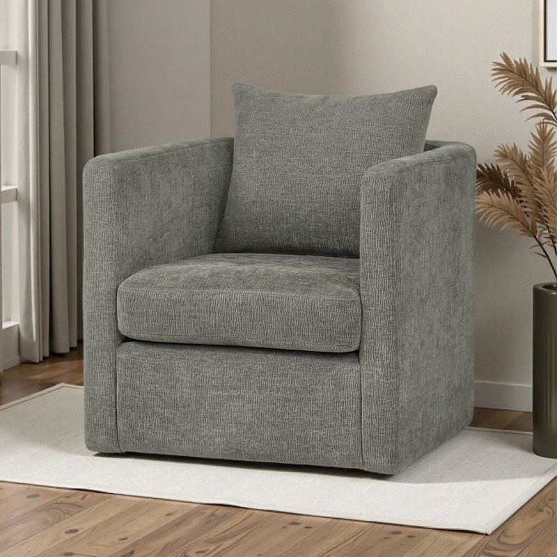 Fauteuil d'appoint pivotant de luxe: confort sans effort et design adapté aux animaux de compagnie pour les maisons modernes