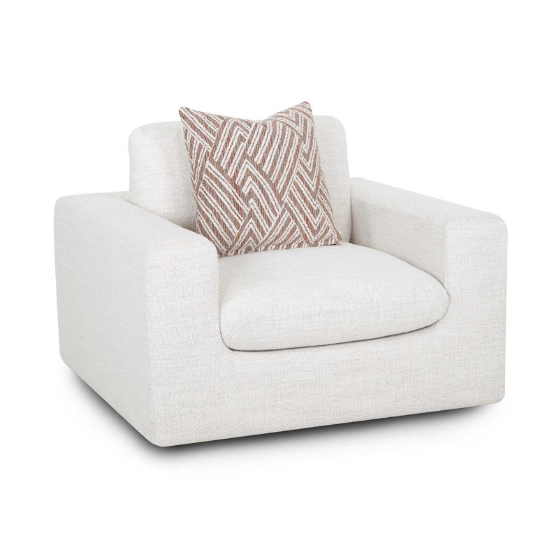 Granville Chair, Ivory Polyester