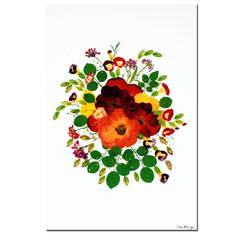 Wild Roses Botanical Canvas Art by Kathie McCurdy