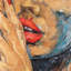 Shush Lips, reproduction sur toile