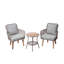 Ensemble de mobilier d'extérieur en rotin 3 pièces Lostwithiel