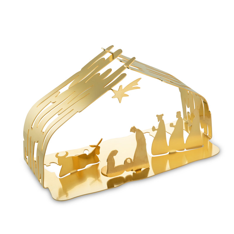 Bark Christmas Nativity Set, Gold