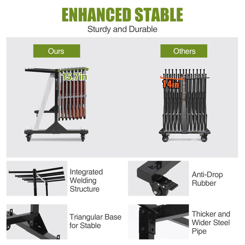 Folding Table And Chair Cart