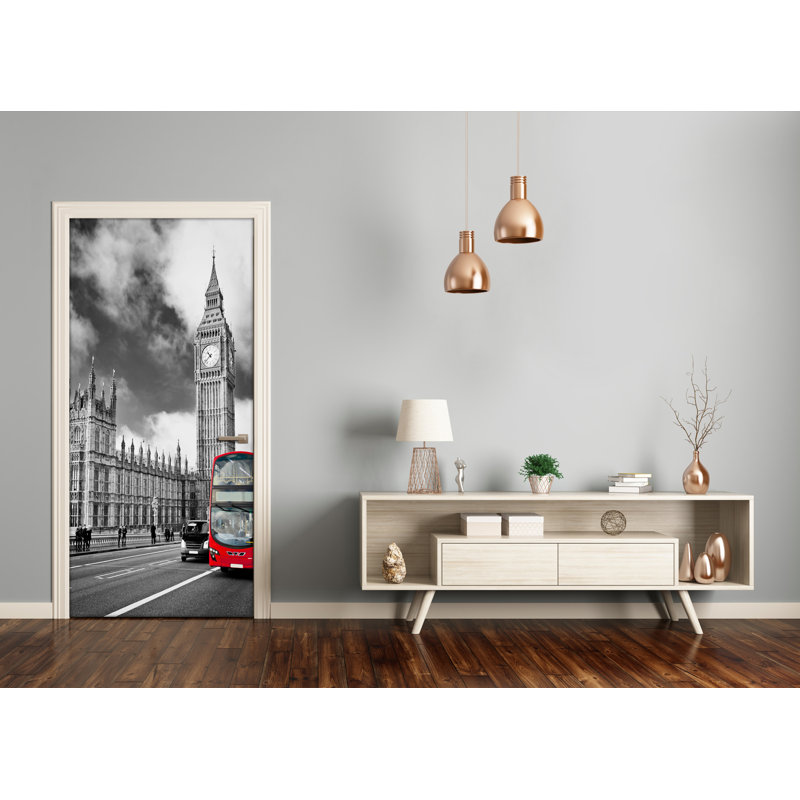 On Big Ben, London Door Decal