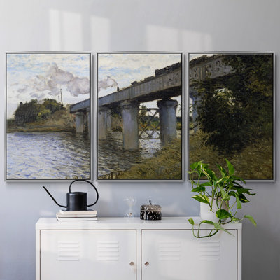 Monet, reproduction sur toile 3 pièces