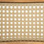 Chaise en bois d'acacia avec osier brun clair Netro
