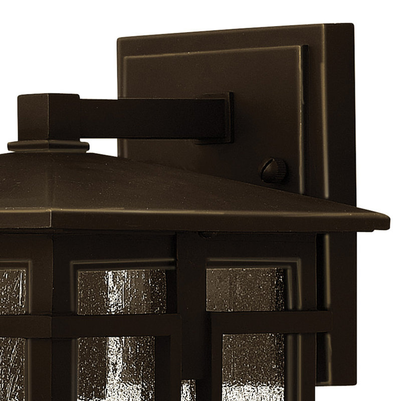 Marine Oil Rubbed Bronze Outdoor Wall Lantern, 11.5" H x 7" W