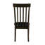 Finition des chaises en bois (de 2) - Assise rembourrée en similicuir noir pour manger 2 chaises en bois avec siège