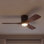 Ventilateur de plafond à DEL à 3 pales 48 po avec commande murale et ensemble d'éclairage inclus Volos
