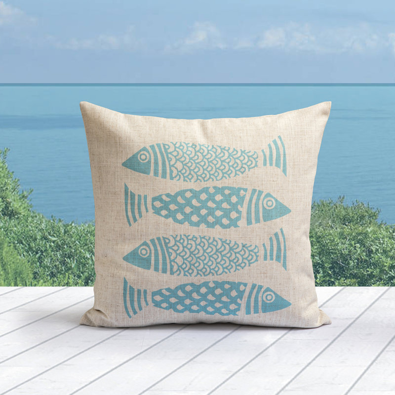 Coussin décoratif réversible Summerside, Housse de coussin seulement - sans coussin
