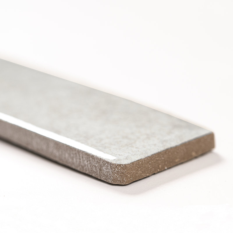 Carrelage de sol et de mur en brique de porcelaine brillante 2 po x 18 po Westley, Ivoire