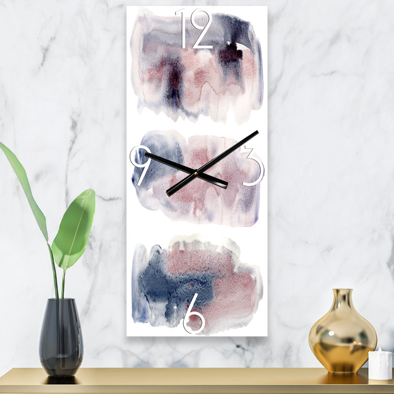 Horloge murale nuages avec taches I, Grand