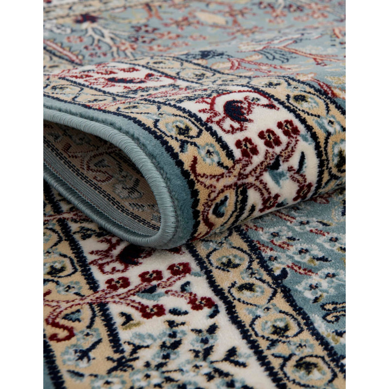 Jackson Oriental Blue Area Rug, Round 7'1"