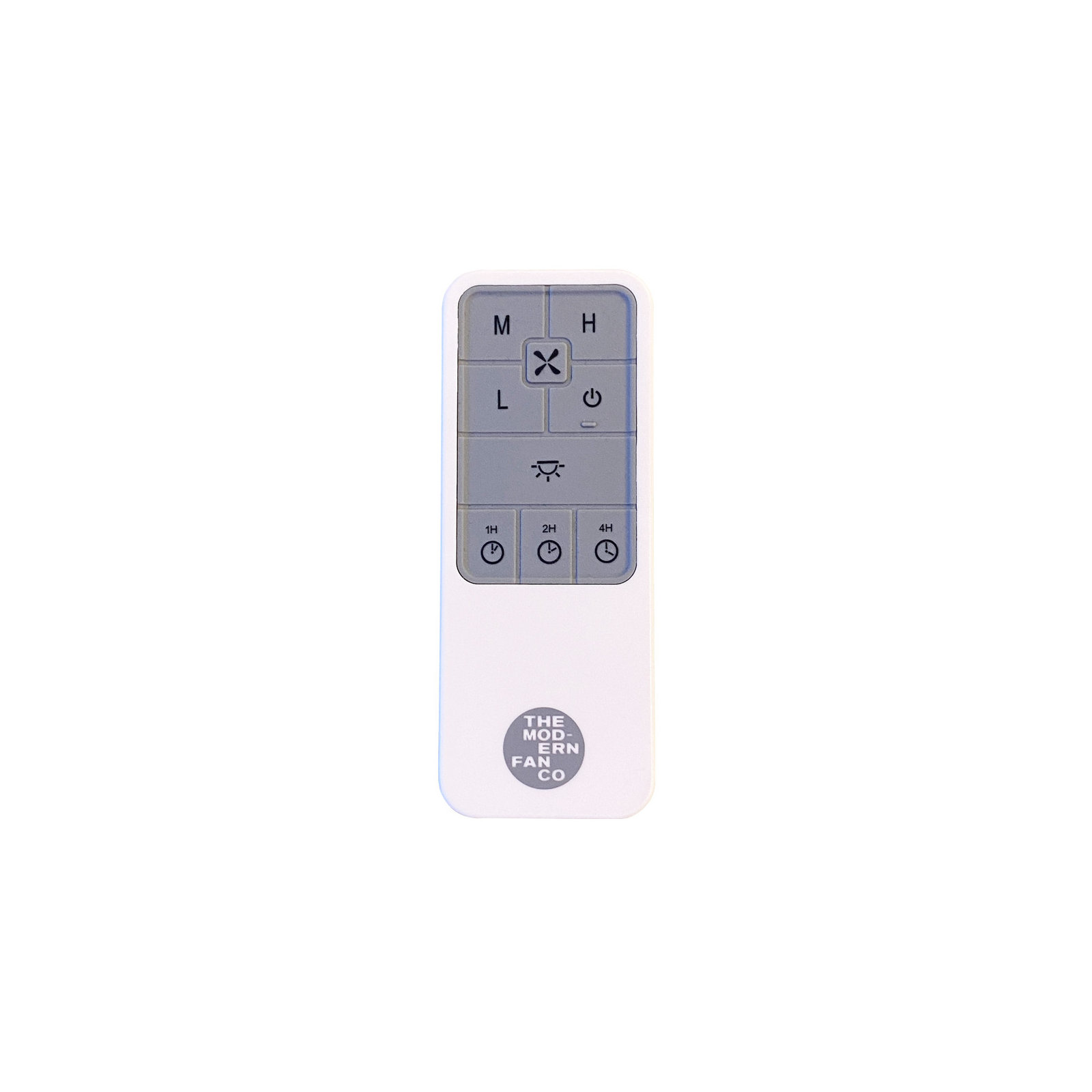 Ball 52'' 4 Blade Ceiling Fan, Brushed Aluminum, Handheld Remote Control (2-wire), White