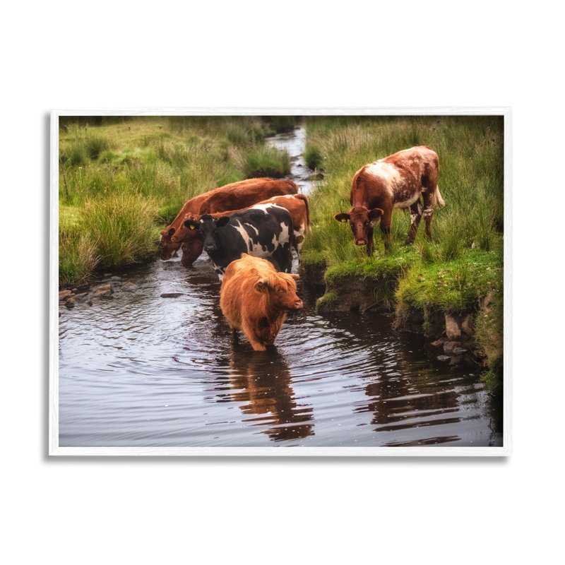 Photographie de cadre sur toile flottant, H 11 po x l 14 po x P 1,5 po, Giclée encadrée blanc bord de mer
