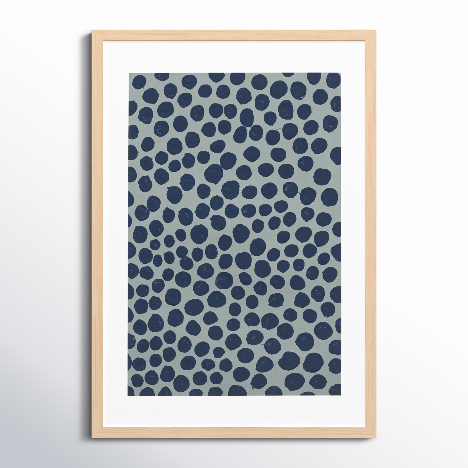 Blackberry On Gray by Michela Sorrentino, Brown, 38" H x 26.5" W x 1.25" D