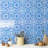 5 Pcs Peel and Stick Backsplash, Adhesive Wall Tiles-Blue Brick