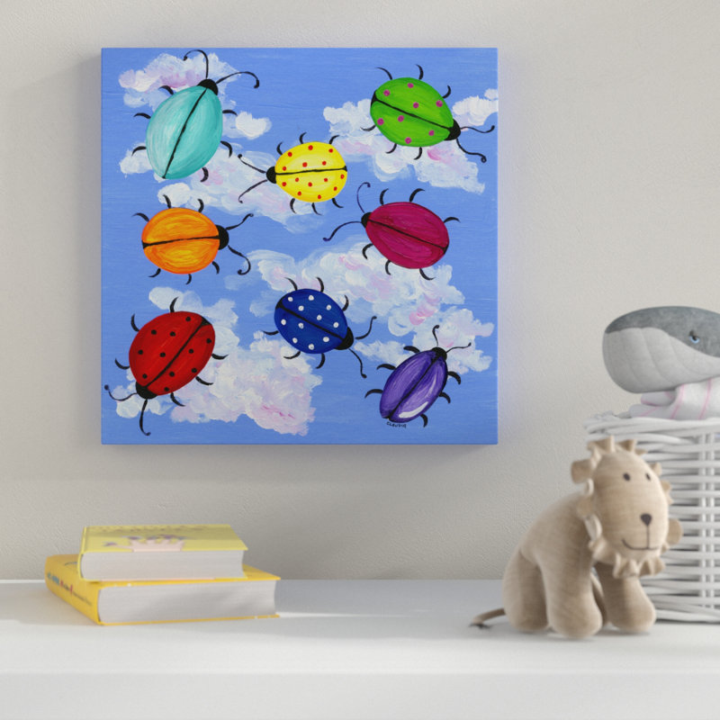Art sur toile pour le ciel de buggie, H 14 po x l 14 po x P 2 po
