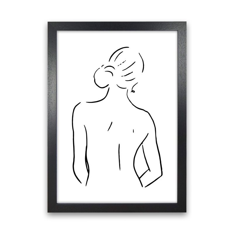 Body Sketches IV - Female - Print, Paper, Black Framed, 63cm H x 46cm W x 3cm D