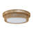 Dimmable 12.8"W Hand-Woven Drum Flush Mount