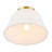Orlandus 1-Light Ceiling Light in Natural Brass-491475275