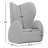 Arches Upholstered Swivel Wingback Chair