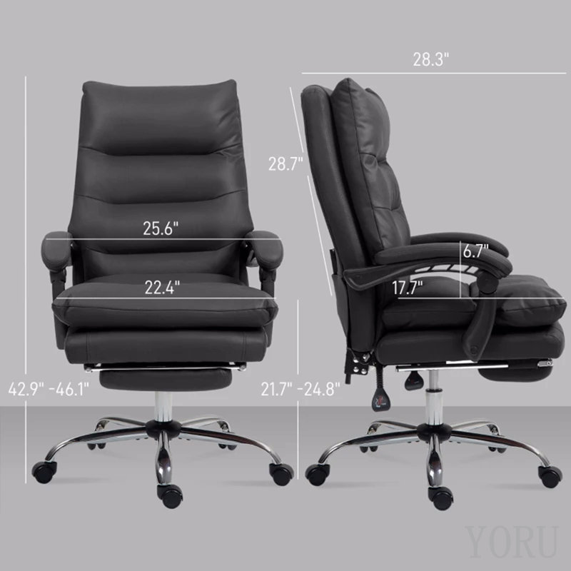 Chaise de bureau Comfort, chaise de bureau de massage, chaise de bureau d'ordinateur avec dossier