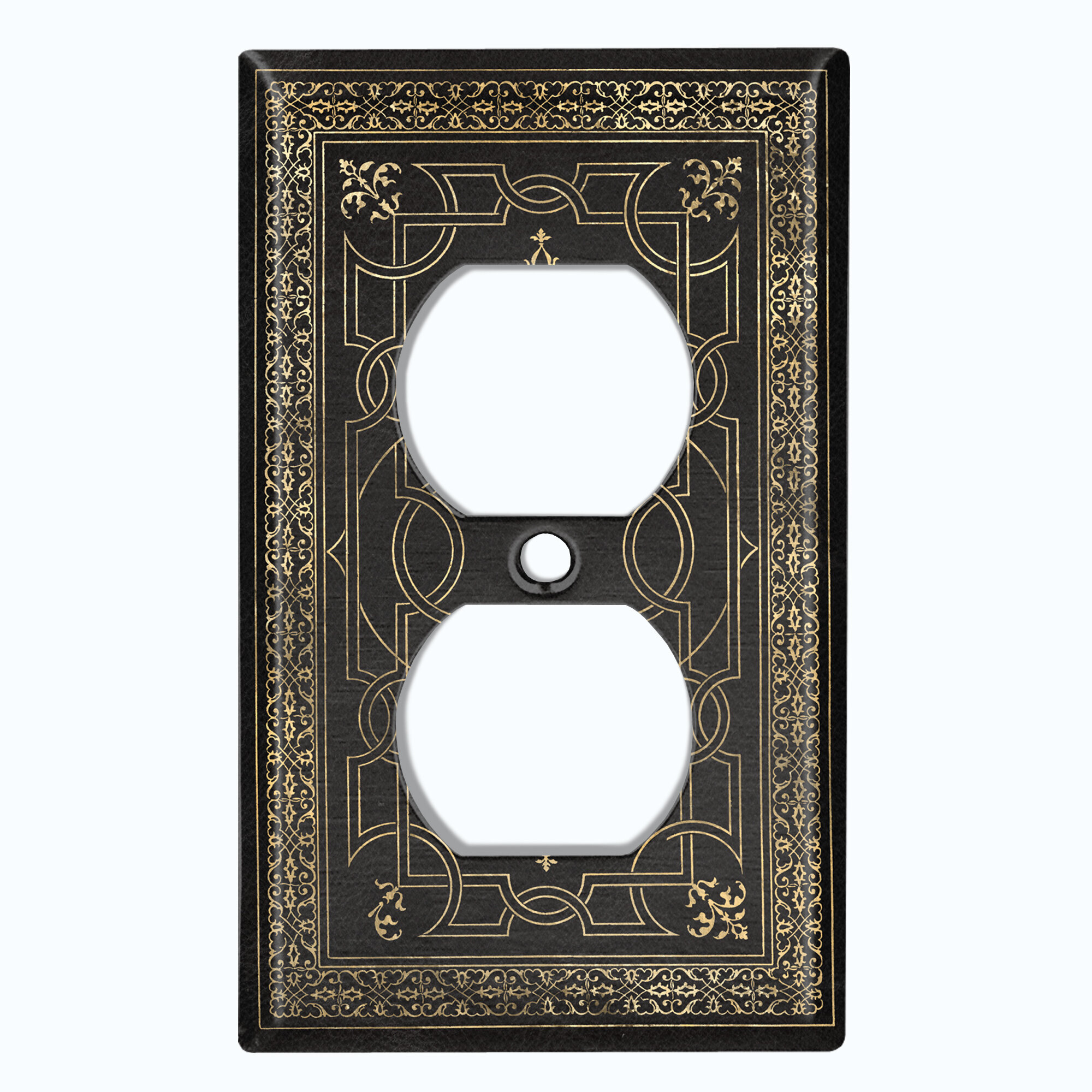 WorldAcc Patterned 1 - Gang Duplex Outlet Standard Wall Plate | Wayfair