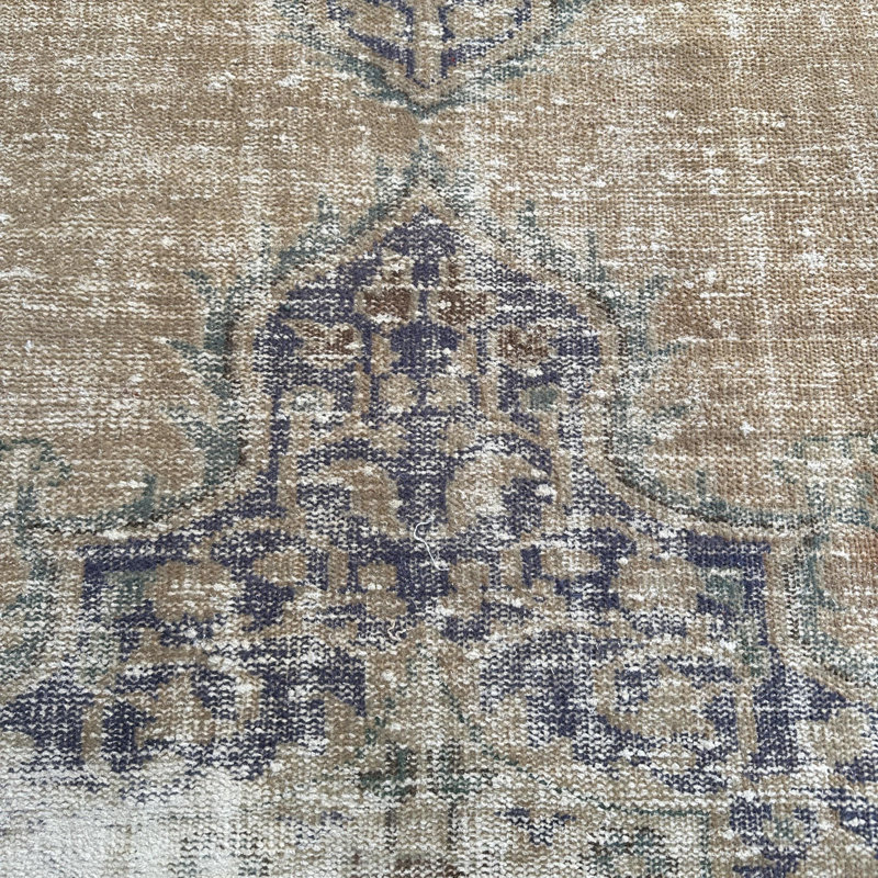 Vintage Turkish Runner Rug in Brown and Ivory for Hallways Made of Flatweave Wool