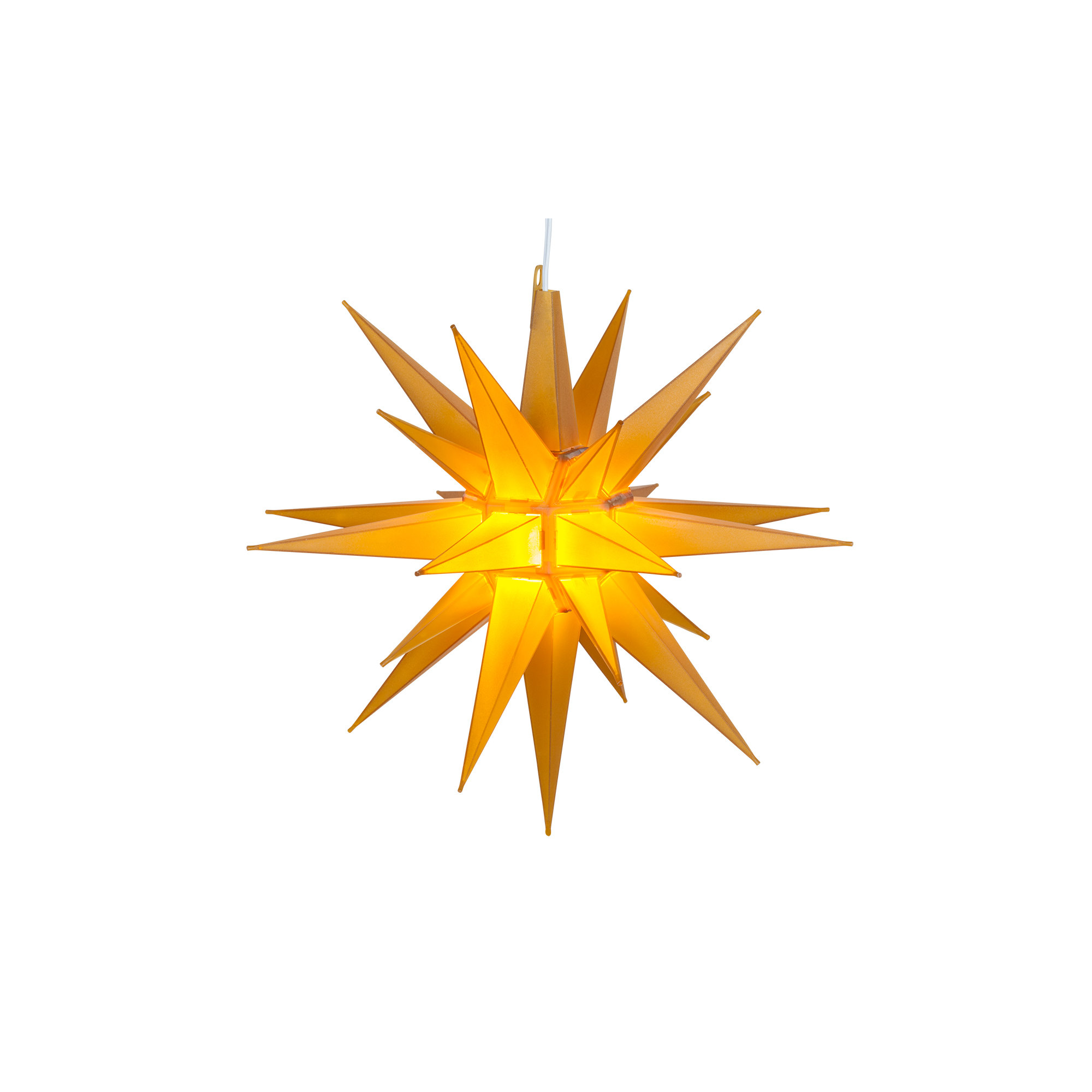 Moravian Star Lighted Display, Gold