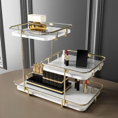 Organisateur de maquillage de salle de bain