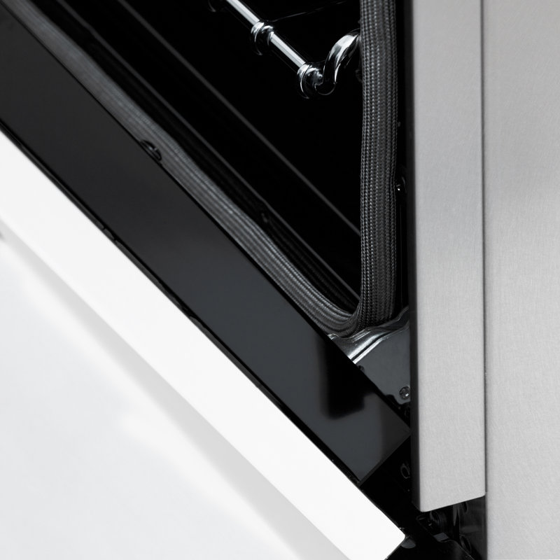 ZLINE Autograph 48" Legacy Dual Fuel Range in DuraSnow®, Satin/White Matte/Gold