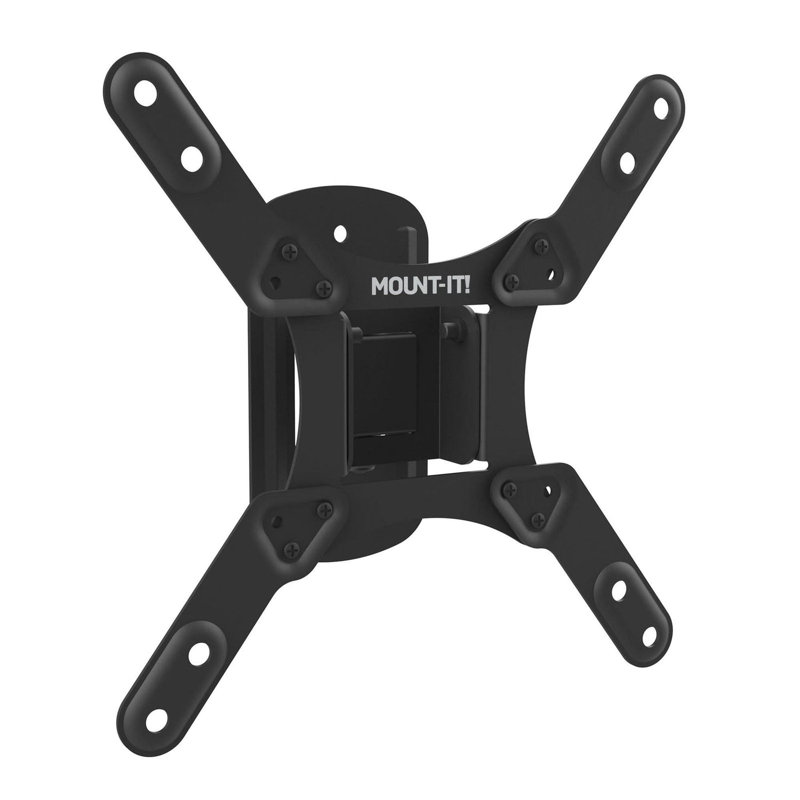 Compact Black Stainless Steel Full Motion TV Wall Mount for 50" Screens