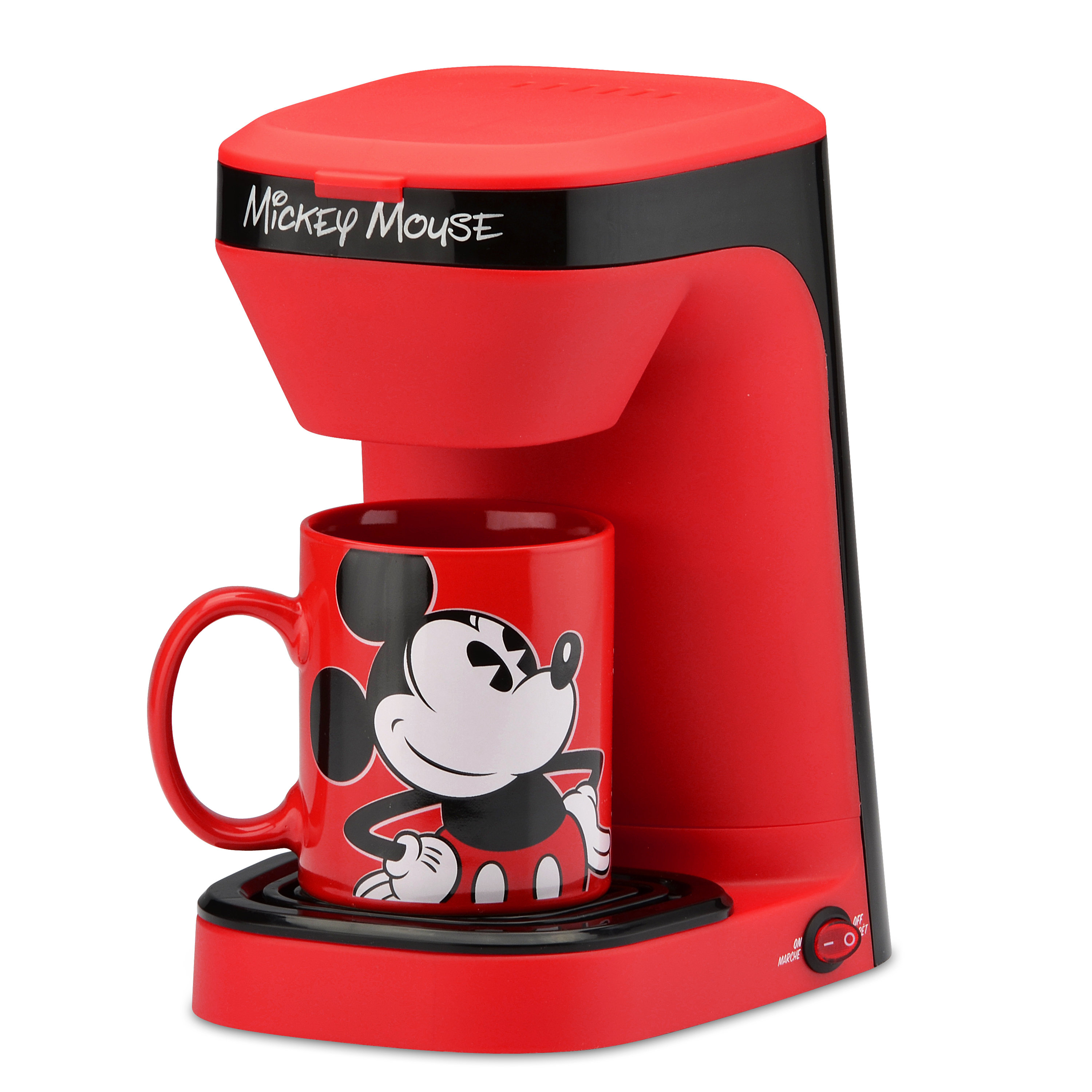 Disney Mickey Mouse Mug Warmer Set and 10 oz Ceramic Mug for Home or Office  