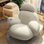 Chaise berçante moderne avec repose-pieds