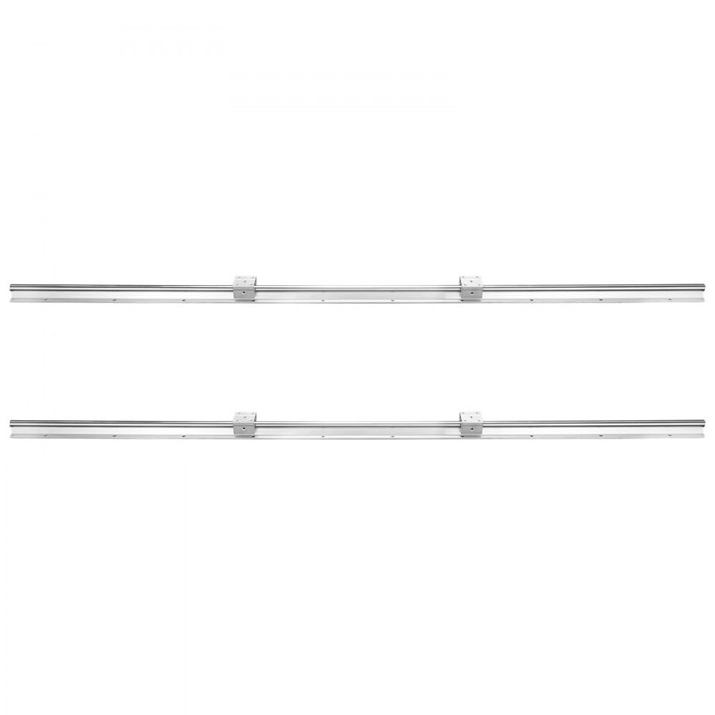 Ensemble de rails de guidage linéaire, SBR20 1 500 mm, 2 rails de guidage 59 PCS / 1 500 mm SBR20, H 1,4 po x L 59 po