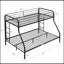Lit superposé simple au-dessus d'un lit double, aucun sommier nécessaire, grand rangement sous le lit, assemblage facile