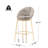 Celano Indoor Metal Upholstered Barstool,Upholstery, Set Of 2-1067720317