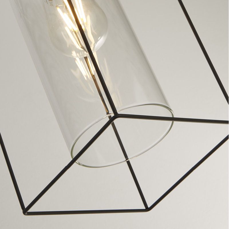 3 - Light Matte Black Kitchen Island Pendant