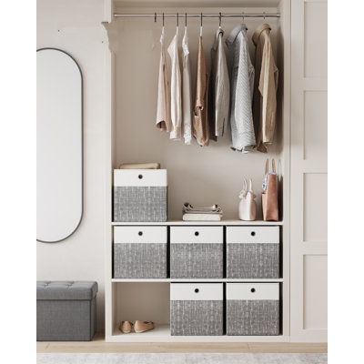 East Urban Home Non-woven Fabric, PP Plastic Storage Tub & Tote