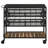 Marble Top Kitchen Cart with Removable Shelves Black