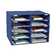 10 Compartment Manufactured Wood Shelving Unit