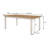 Luthor 5 - Piece Extendable Dining Set in Brown and White
