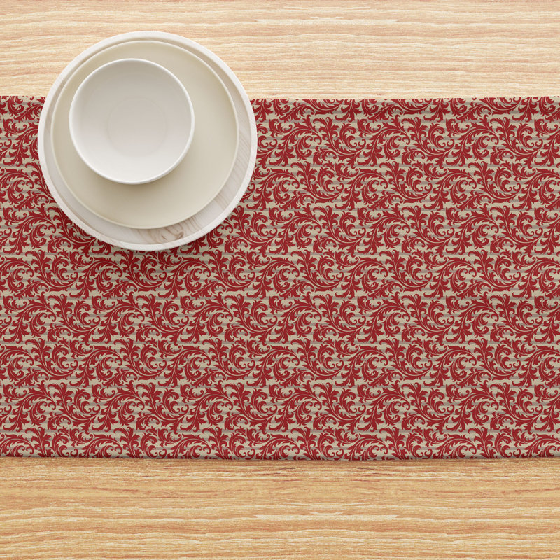 Table Runner, 100% Cotton, Floral 158, 72" x 16"