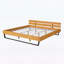 Lit plateforme en bois, conception intemporelle et fabrication durable-1423386502