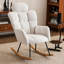 Chaise berçante d'appoint en tissu avec rembourrage en mousse pour le salon-315675044