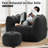Compressed Sofa Chair Breathable Fabric Bean Bag Chair With Removable Ottoman,Living Room Sofa Chair-1444198404