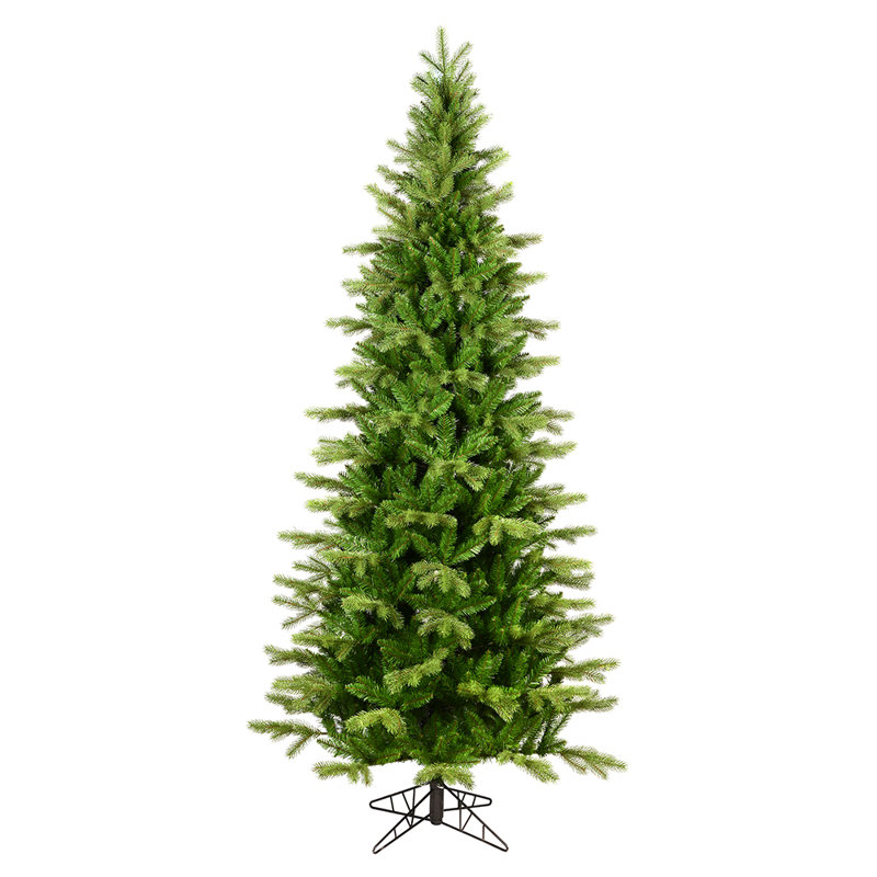 Vickerman 9'' X 52" Balsam Spruce Slim Artificial Christmas Tree, Unlit, 7.5'