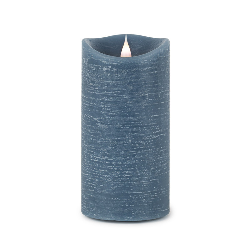 Bougie pilier à DEL sans parfum Simplux, Bleu
