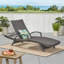 Fauteuil en osier avec accoudoirs Salem